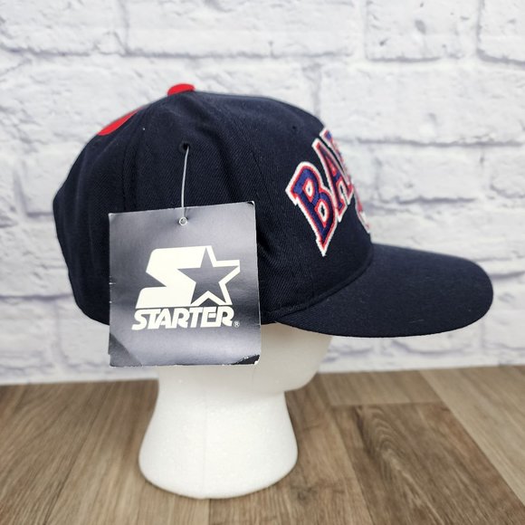 Cleveland Indians Carlos Baerga Starter SnapBack Hat Blue Embroidered NWT - Picture 3 of 12